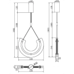 Lampa wisząca Maya P091PL-L18G3K Maytoni - zdjęcie dodatkowe 4