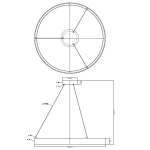 kinkiecik.pl Lampa wisząca czarna MIDWAY Triangle LP-033/1P S BK LIGHT PRESTIGE