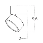 Plafon Mona 15W CCT SWITCH AZ6037 AZZARDO