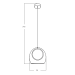 Lampa wisząca NICOLE AZ6196 LED 8W/3000K AZZARDO