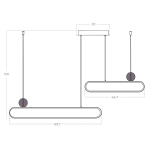 Lampa wisząca NICODEMO V2 PENDANT 60W/3000K 3-STEP DIMM AZ5780 AZZARDO