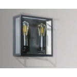 Niklas 2 Wall (black) AZ4488 E27 2x MAX 60W IP44 GLASS METAL AZZARDO
