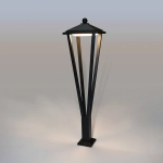 Lampa zewnętrzna stojąca Bons OFL-22474-L-BK Italux - zdjęcie 3