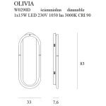 OLIVIA W0290D KINKIET MaxLight - zdjęcie dodatkowe 1
