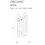 ORGANIC BLACK W0286 KINKIET MaxLight - zdjęcie dodatkowe 2