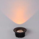 Oczko podtynkowe Cirro 1xLED czarne RL0104-CCT-BK yaskr