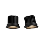 Oczko podtynkowe Pik LED czarne RL0106-CCT-BK yaskr