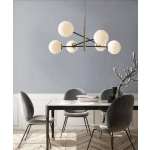 Lampa wisząca Oviedo 6 (gold/black) AZ4421 AZZARDO
