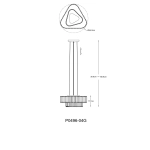 Lampa wisząca HELIOS P0496-04G-F7AC ZUMA LINE
