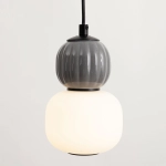 Lampa wisząca Modern 5w, Opal + Dark Grey P0626 MaxLight