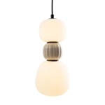 Lampa wisząca Modern 13w, Opal + Light Grey P0627 MaxLight