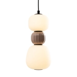 Lampa wisząca Modern 13w, Opal + Medium Brown P0628 MaxLight