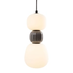 Lampa wisząca Modern 13w, Opal + Dark Grey P0629 MaxLight