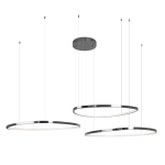 Lampa Wisząca Cayenne 3 Brushed Black P0663D MaxLight - zdjęcie produktu