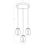 Lampa wisząca PAMELA AZ6268 LED 15W 3000K AZZARDO