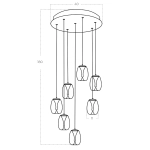 Lampa wisząca PAMELA AZ6270 LED 35W 3000K AZZARDO