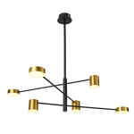 Lampa wisząca Remdal PND-16374-6-BK-GD-4K Italux - zdjęcie produktu