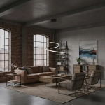 Lampa wisząca Lorila PND-2168-M-BK Italux - zdjęcie 5