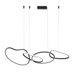 Lampa wisząca Fonte PND-22412-S4-BK Italux