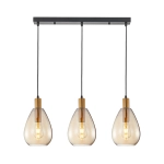 Lampa wisząca Zulo PND-27812-3-BRO-AMB Italux