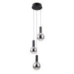 Lampa wisząca Strela PND-34378-3S-BK Italux