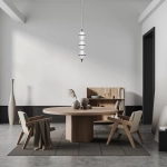 Lampa wisząca Fuente PND-34395-3V-BK Italux - zdjęcie 4