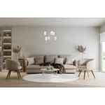 Lampa wisząca Fuente PND-34395-6-HBR Italux - zdjęcie 5