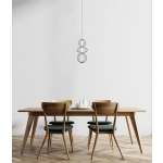 Lampa wisząca Rabel PND-344221-3V-BK Italux - zdjęcie 4