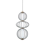 Lampa wisząca Rabel PND-344221-3V-BK Italux