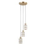 Lampa wisząca Alma PND-40668-3-HBR Italux