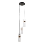 Lampa wisząca Taraso PND-40760-3-BK-HBR Italux