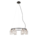Lampa wisząca Simona PND-40814-6-BK-HBR Italux