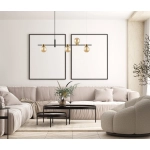 Bletter Lampa wisząca PND-5225-4-BK-AMB Italux - zdjęcie 3
