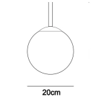 Klosz 20cm do lampy Deore PND-5578-1S Italux
