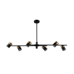 Lampa wisząca Elice PND-58892-6-BK-BRO Italux