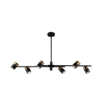 Lampa wisząca Elice PND-58892-6-BK-BRO Italux