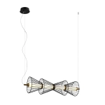Lampa wisząca Sanke PND-63849-4-BK Italux