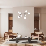 Lampa wisząca Ferral PND-75075-8-BK-WG Italux - zdjęcie 7