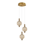 Lampa wisząca Lenti PND-83631-3-AB-AMB ITALUX