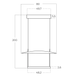 Lampa wisząca PORTOFINO 80 39W/3000K AZ5638 AZZARDO
