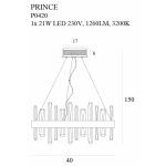 PRINCE P0420 LAMPA WISZĄCA MaxLight - zdjęcie dodatkowe 1