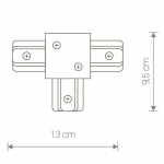 Złącze do szyny podtynkowej PROFILE RECESSED T-CONNECTOR BLACK 8835 Nowodvorski - zdjęcie dodatkowe 1