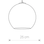 Klosz 25cm do lampy POLARIS SILVER 9056 Nowodvorski - zdjęcie dodatkowe 1