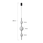Lampa Wisząca Bolti IP44 LED czarna PL0109-3 yaskr