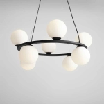 LAMPA WISZĄCA KRONE 8 CZARNY 1085P1 ALDEX - zdjęcie dodatkowe 2