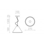 RADICAL wisząca beton 230V LED E27 15W R12416 Rendl light studio