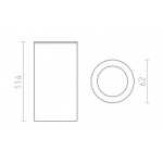 MOMA sufitowa czarna 230V GU10 35W R12516 Rendl light studio