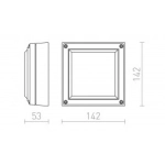DELTA 145 natynkowa antracyt 230V GX53 9W IP54 R12563 Rendl light studio