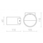 BIARITZ ścienna biała 230V LED 5W 3000K R12606 Rendl light studio