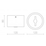 KELLY LED DIMM sufitowa czarna 230V LED 15W 45° 3000K R12634 Rendl light studio
